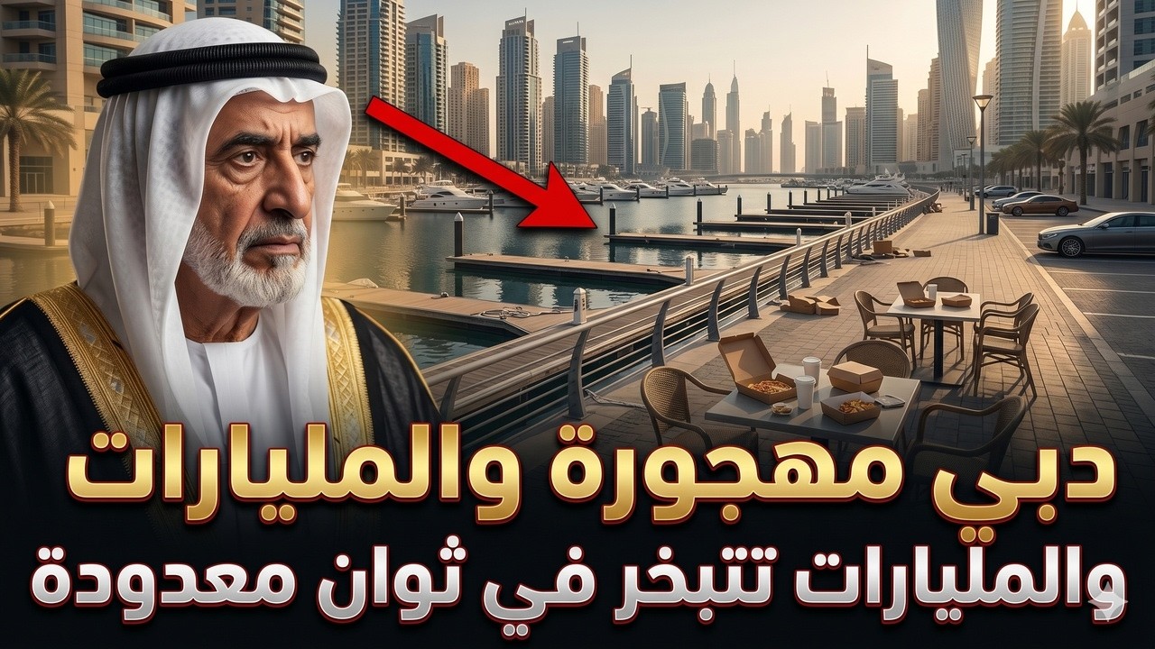 دبي مارينا مهجورة تماما ونوادي اليخوت خالية بينما ينهار اقتصاد المدينة بشكل متسارع