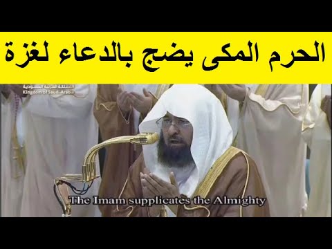 تفاعل واسع على دعاء عبد الرحمن السديس للفلســطينيين ليلة 27 رمضان