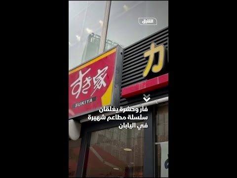 فأر وحشرة يغلقان سلسلة مطاعم شهيرة في اليابان
