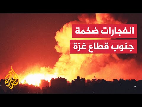 مراسل الجزيرة يرصد تطورات القصف الإسرائيلي على قطاع غزة