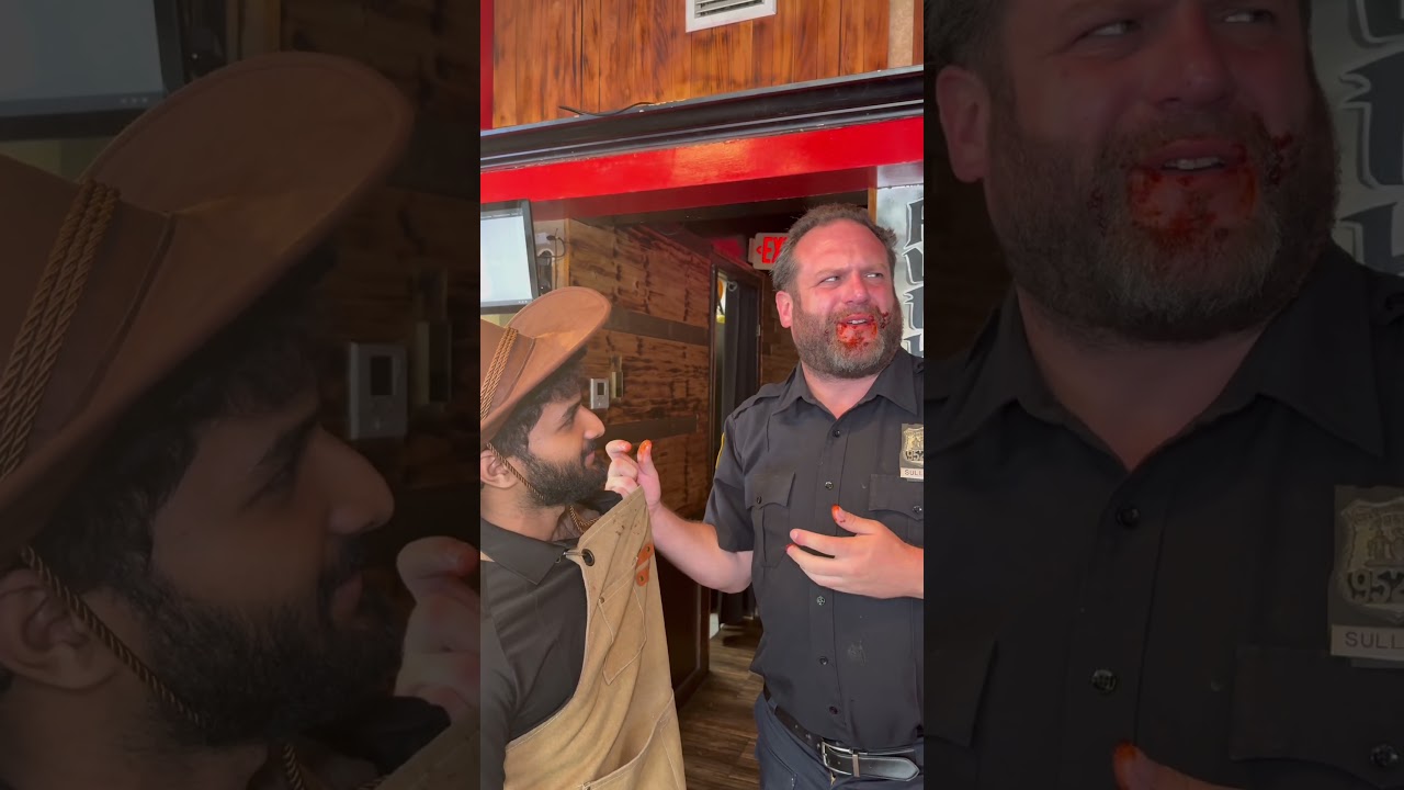 When cop tries Halal BBQ☪️🍖 #bbq