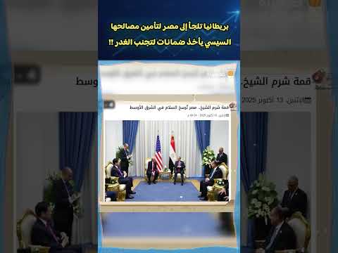 بريطانيا تلجأ إلى مصر لتأمين مصالحها .. السيسي يأخذ ضمانات لتجنب الغدر !!
