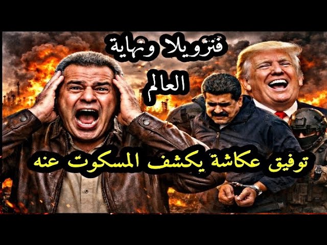 توفيق عكاشة يكشف المسكوت عنه … “فنزويلا أمريكا” لعنة النفط “( نهاية العالم)