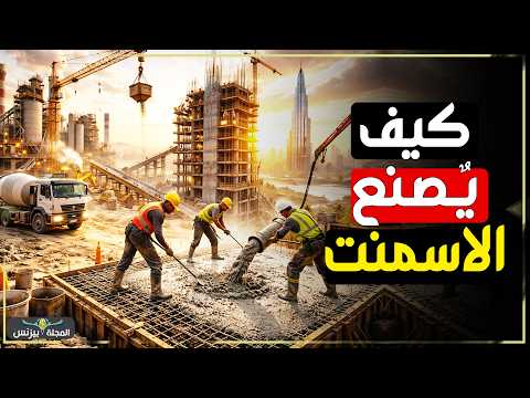 من الجبل إلى ناطحة السحاب… كيف يُصنع الأسمنت؟ داخل أكبر المصانع