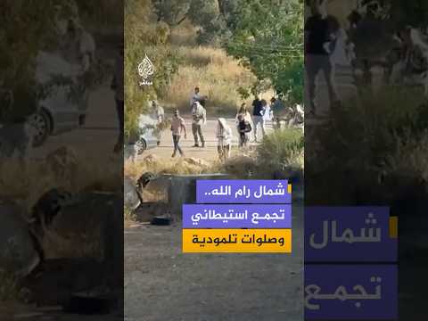 تجمع مستوطنين عند مدخل بلدة سنجل شمال رام الله لأداء صلوات تلمودية وفق حسابات فلسطينية
