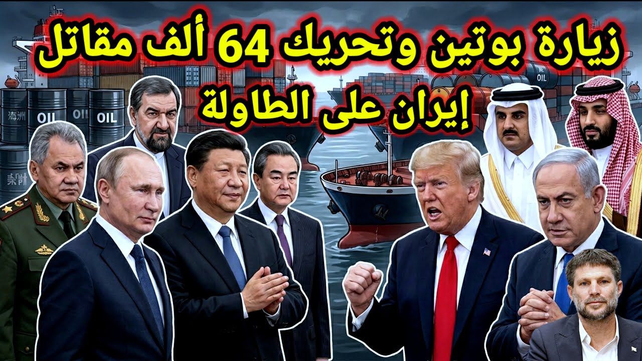 خطير 👈 خطة أمريكا الشيطانية ضد إيران وروسيا تحرك 64 ألف مقاتل وإهانة جديدة لترامب