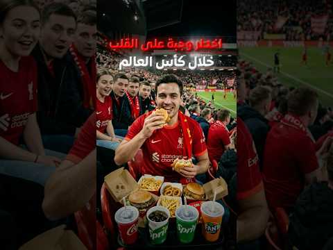 اخطر وجبة على القلب خلال مباريات كاس العالم! #shorts #كأس_العالم #صحة