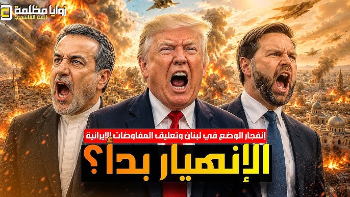 عاجل⚠️ توقف المفاوضات الإيرانية الأمريكية ونائب ترامب يعلن الحرب على الكيان واشتعال الوضع في لبنان