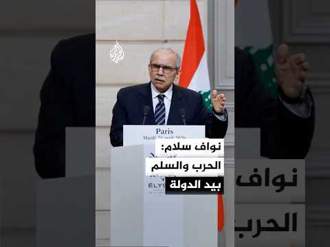 رئيس وزراء لبنان: الدولة وحدها صاحبة قرار الحرب والسلم