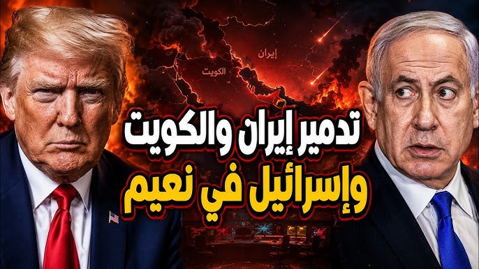امريكا تدمر ايران وايران تدمرالكويت والخليج و نتنياهو فاضى وبيتفرج على اكبر عملية تدمير للشرق الاوسط