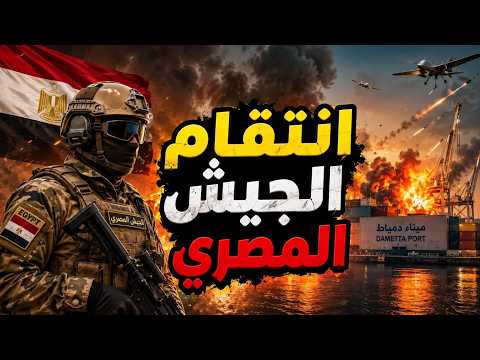 رد الجيش المصرى على ضرب ميناء دمياط