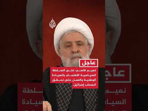 نعيم قاسم: على السلطة السياسية الاهتمام بالسيادة الوطنية والعمل حتى نحقق انسحاب إسرائيل