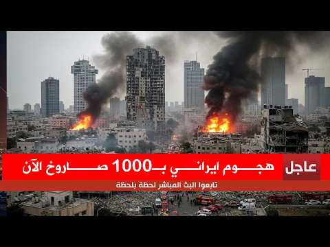 🚨عاجل🚨ايران تشعل الحرب بهجوم ضخم  الصواريخ الإيرانية تملأ سماء تل ابيب اطلاق 10000 صاروخ بهجوم مزلزل