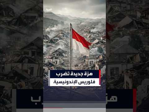 هزة جديدة تضرب فلوريس بعد زلزال مدمر خلّف عشرات القتلى وآلاف النازحين في إندونيسيا #العربية #news