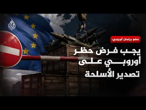 عضو برلمان أوروبي: يجب فرض حظر أوروبي على تصدير الأسلحة لإسرائيل