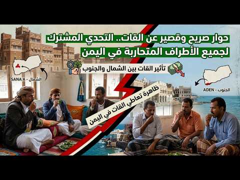 حوار صريح وقصير عن القات.. التحدي المشترك لجميع الأطراف المتحاربة في اليمن