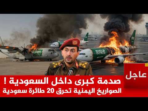 عاجل الآن🚨صدمة كبرى داخل السعودية ! الصواريخ اليمنية تحرق 20 طائرة سعودية وبن سلمان يبكي