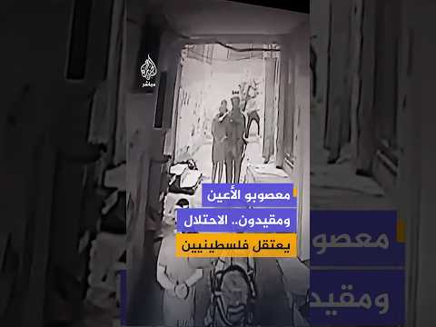 مشاهد من كاميرا مراقبة توثق اعتقال قوات الاحتلال عددا من الفلسطينيين في مخيم بلاطة شرقي نابلس
