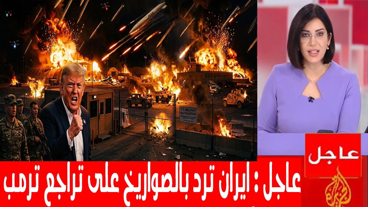 ايران ترد بالصواريخ والمسيرات على الغاء ترمب الضربة الامريكية وخوف اسرائيل