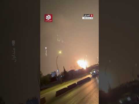 اندلاع حريق في مخزن للوقود في منطقة تانجرو بالسليمانية شمالي العراق