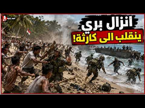 تصدي ايراني لعملية انزال بري امريكي على جزيرة خارج ومكافأه لكل سيدة ايرانيه تأسر جندي امريكي