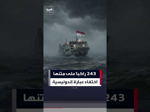 اختفاء عبارة تقل 243 راكباً في بحر جاوة وسط طقس سيئ
