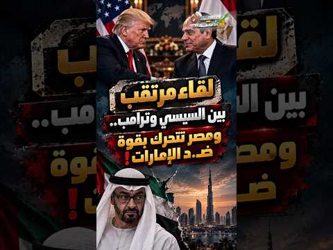 لقاء مرتقب بين السيسي وترامب.. ومصر تتحرك بقوة ضــ.د الإمارات!