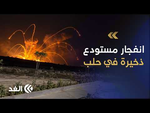 انفجار مستودع ذخيرة يهز أرجاء منطقة العيس جنوبي حلب السورية