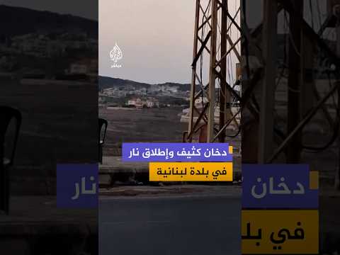 دخان كثيف وإطلاق نار في بلدة لبنانية